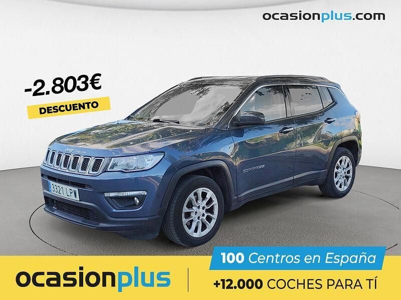 Azul Usado 2021 Jeep Compass Longitude SUV | 17.150 € (Buen precio) - Imagen 1/4