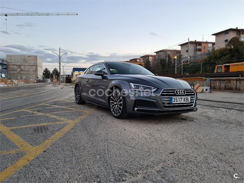 Usado Audi A5 S-Line 190 CV (139 kW) 2017 Gris / plata Coupe