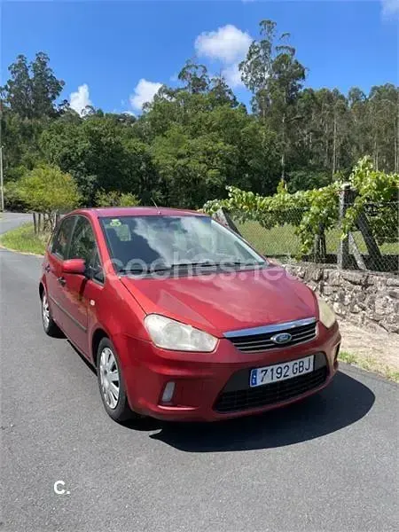 Usado Ford C-MAX Trend 90 CV (66 kW) 2008 Rojo Monovolumen