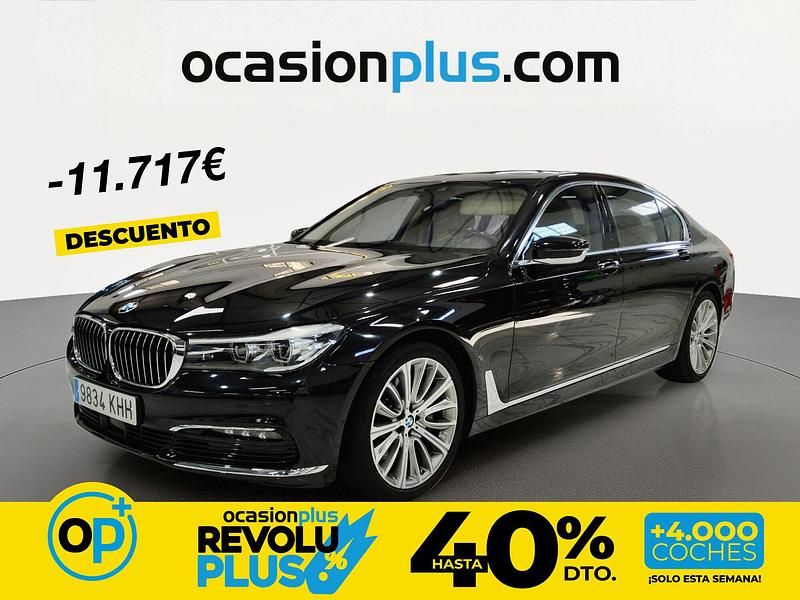 Usado BMW 750L 450 CV (330 kW) 2018 Negro Berlina