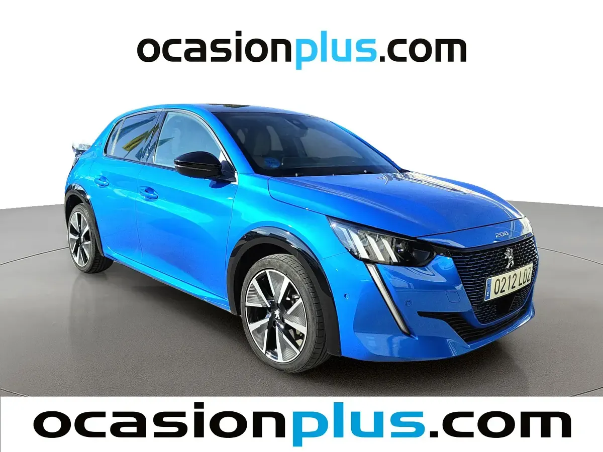 Usado Peugeot e-208 GTi 100 kW (136 CV) 2020 Azul Utilitario