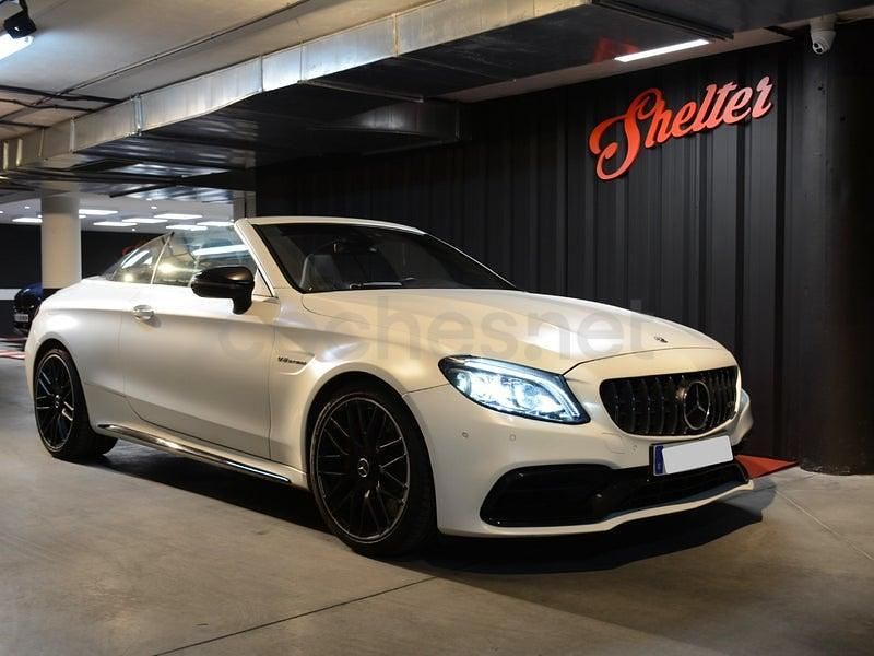 Usado Mercedes C63S AMG 510 CV (375 kW) 2021 Blanco Descapotable