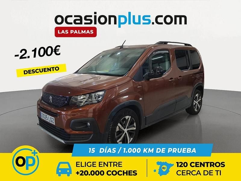 Usado Peugeot Rifter GT-line 100 CV (73 kW) 2020 Marrón Monovolumen