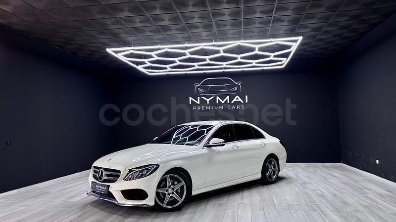Usado Mercedes C220 AMG line 170 CV (125 kW) 2016 Blanco Berlina