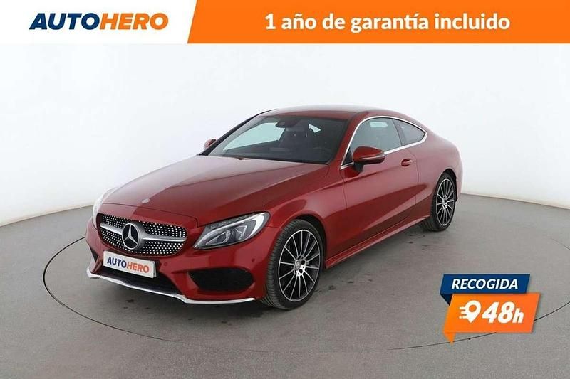 Rojo Usado 2016 Mercedes C300 AMG line Coupe | 25.399 € (Super precio) - Imagen 1/3