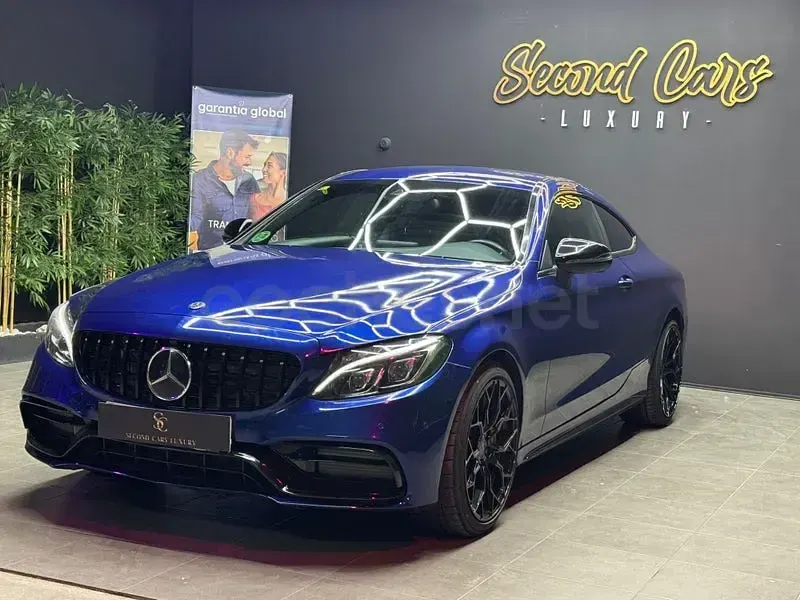 Usado Mercedes C220 170 CV (125 kW) 2018 Azul Coupe