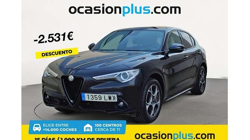 Negro Usado 2022 Alfa Romeo Stelvio Sprint SUV | 25.319 € (Super precio) - Imagen 1/4