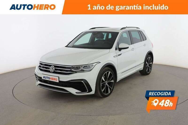 Amarillo Usado 2021 VW Tiguan R-line SUV | 31.999 € (Precio justo) - Imagen 1/3