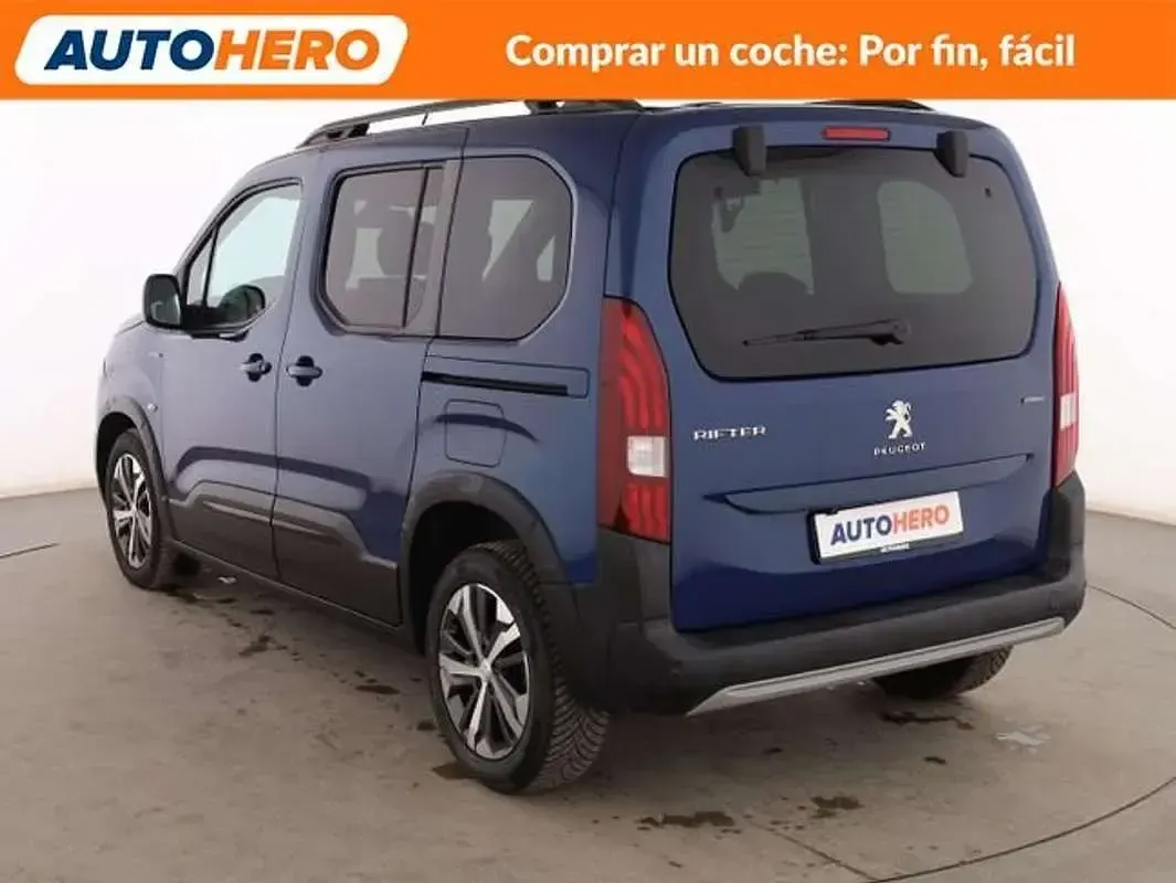 Usado Peugeot Rifter GT-line 131 CV (96 kW) 2019 Azul Monovolumen