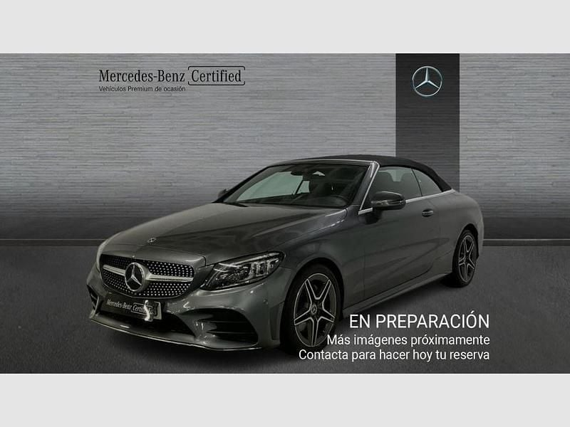 Gris / plateado Usado 2021 Mercedes C220 AMG line Descapotable | 39.990 € (Buen precio) - Imagen 1/4