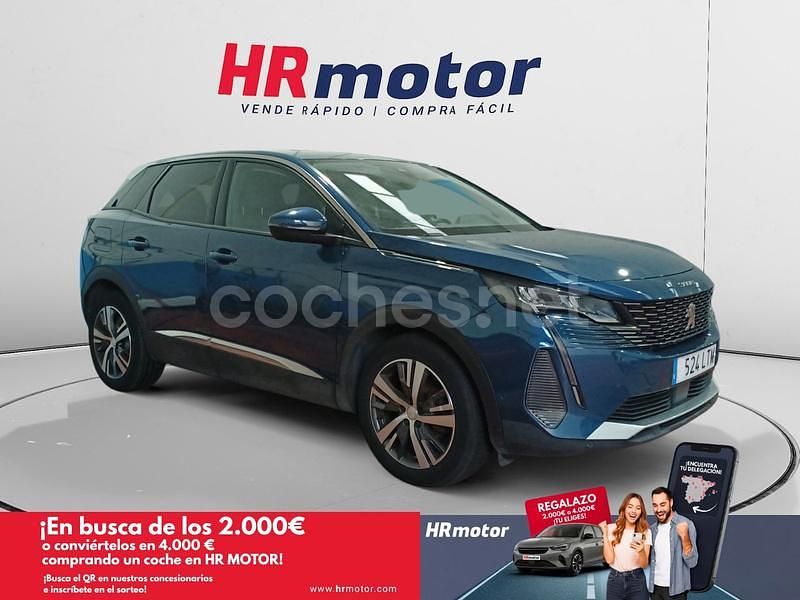 Azul Usado 2021 Peugeot 3008 Allure SUV | 16.590 € (Precio justo) - Imagen 1/4