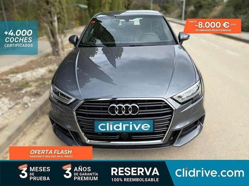 Usado Audi A3 S-Line 110 CV (80 kW) 2017 Gris Utilitario