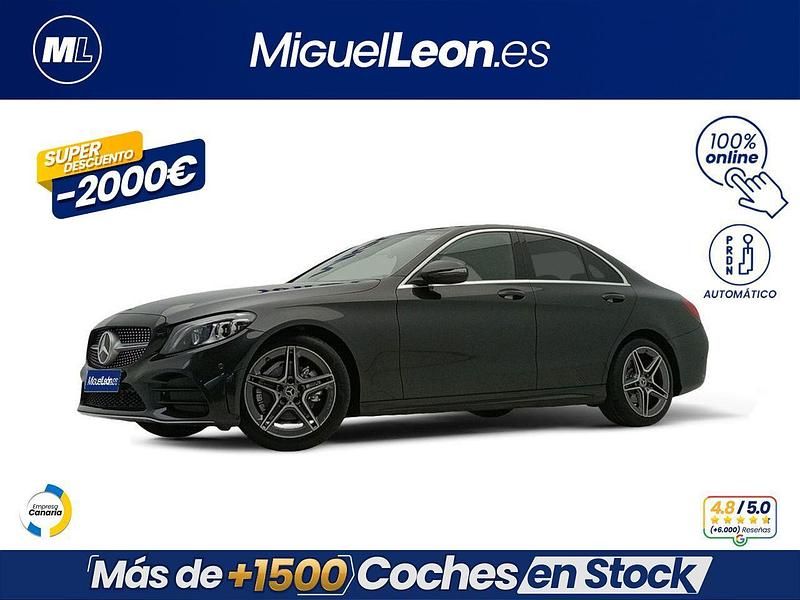 Negro Usado 2021 Mercedes C200 Berlina | 33.985 € (Un poco caro) - Imagen 1/3
