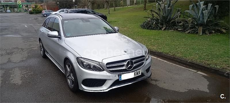 Usado Mercedes C220 170 CV (125 kW) 2018 Gris / plata Familiar