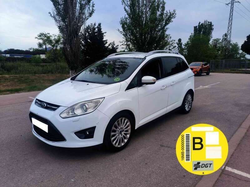 Blanco Usado 2014 Ford Grand C-Max Titanium Monovolumen | 8495 € (Buen precio) - Imagen 1/4