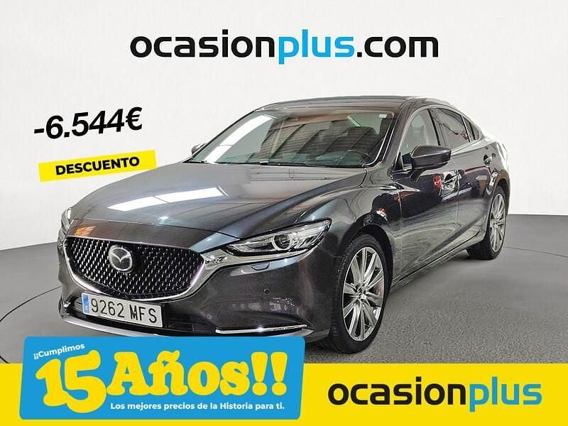 Gris / plata Usado 2023 Mazda 6 Exclusive-Line Berlina | 21.390 € (Precio justo) - Imagen 1/4