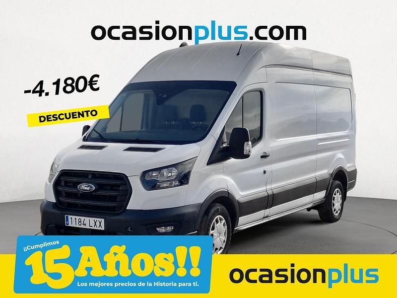 Blanco Usado 2022 Ford Transit Trend Berlina | 27.690 € (Un poco caro) - Imagen 1/4