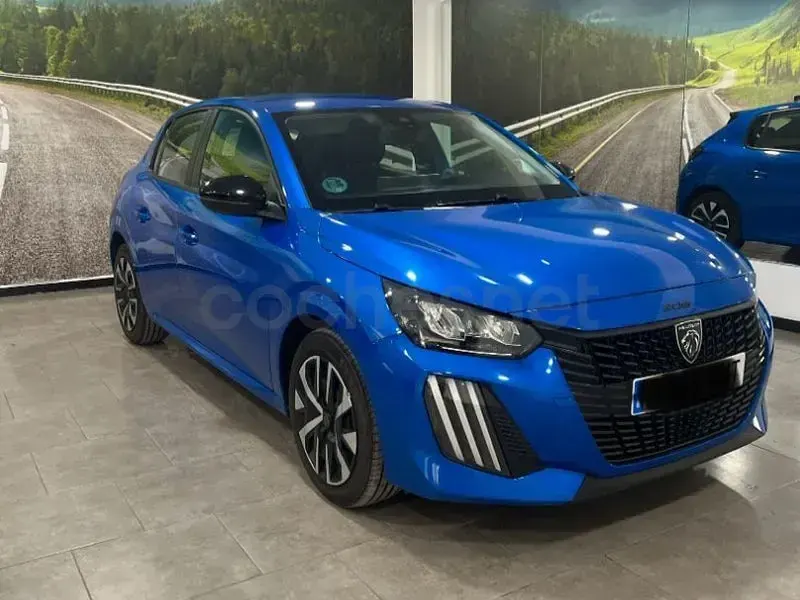 Usado Peugeot 208 Active 102 CV (75 kW) 2024 Azul Utilitario