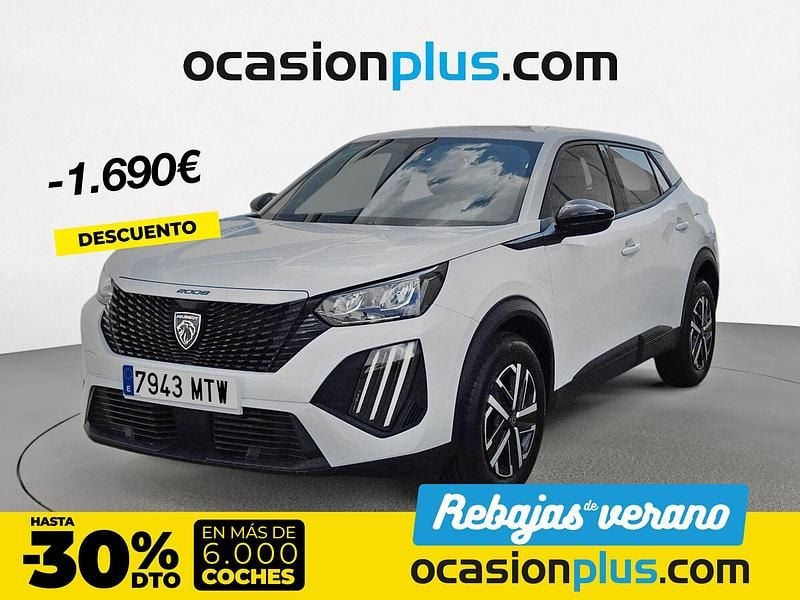 Blanco Usado 2024 Peugeot 2008 Active SUV | 18.590 € (Precio justo) - Imagen 1/4