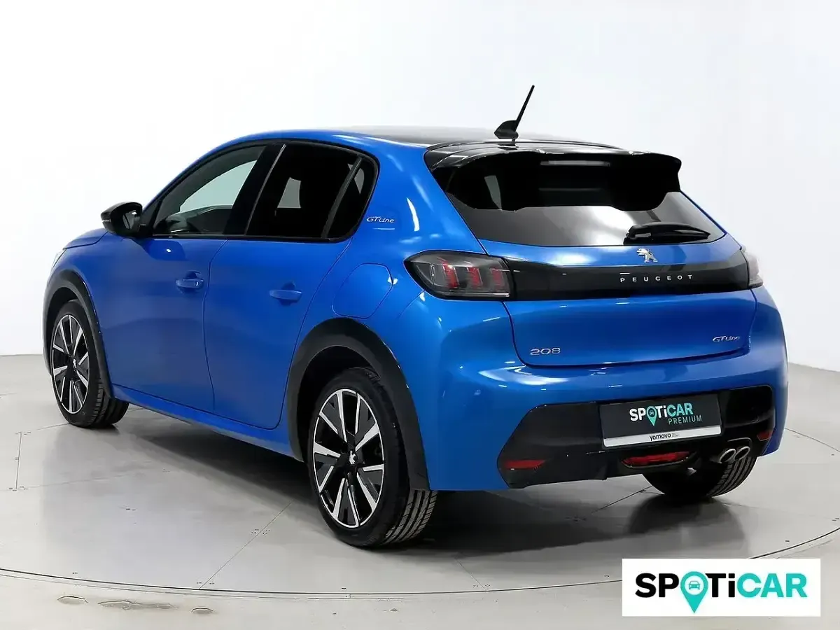 Usado Peugeot 208 GT-line 101 CV (74 kW) 2019 Azul Utilitario