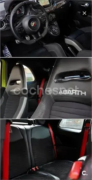 Usado Abarth 595C Competizione 180 CV (132 kW) 2019 Amarillo Descapotable