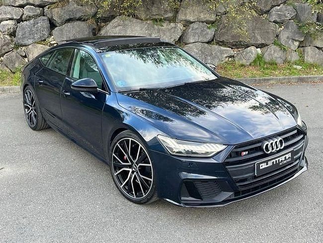 Usado Audi A7 Black Edition 350 CV (257 kW) 2020 Azul Berlina