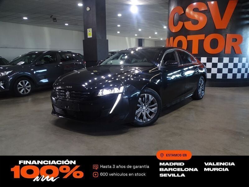 Negro Usado 2021 Peugeot 508 Allure Berlina | 19.850 € (Super precio) - Imagen 1/4