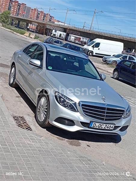 Usado Mercedes C200 136 CV (100 kW) 2015 Gris / plata Berlina