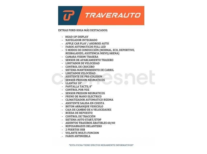 Usado Ford Kuga ST-Line 150 CV (110 kW) 2022 Blanco SUV