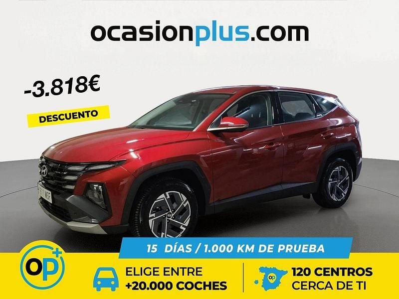 Rojo Usado 2024 Hyundai Tucson SUV | 29.850 € (Precio justo) - Imagen 1/4