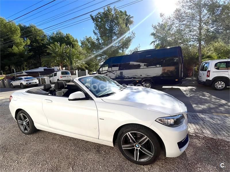 Usado BMW 218 Sport Line 150 CV (110 kW) 2016 Blanco Descapotable