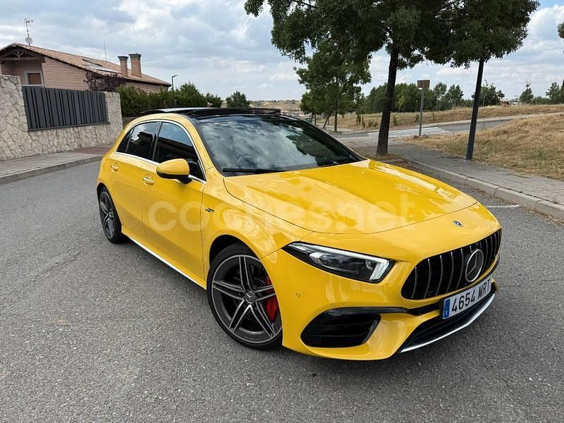 Amarillo Usado 2019 Mercedes A45 AMG Berlina | 48.990 € (Un poco caro) - Imagen 1/4