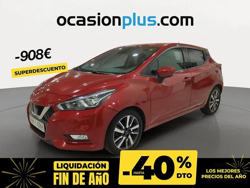 Rojo Usado 2018 Nissan Micra N-Connecta Berlina | 9990 € (Precio justo) - Imagen 1/4