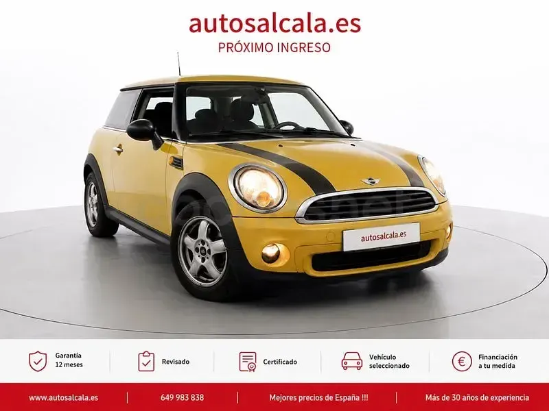 Usado Mini ONE 98 CV (72 kW) 2010 Amarillo Utilitario