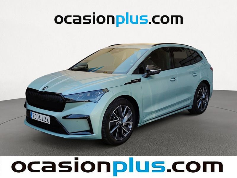 Gris plata Usado 2022 Skoda Enyaq iV SportLine SUV | 34.537 € (Un poco caro) - Imagen 1/4