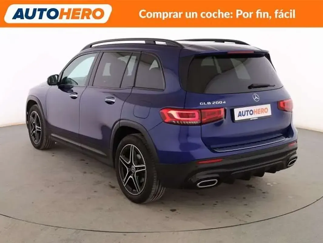 Usado Mercedes GLB200 AMG line 150 CV (110 kW) 2021 Azul SUV