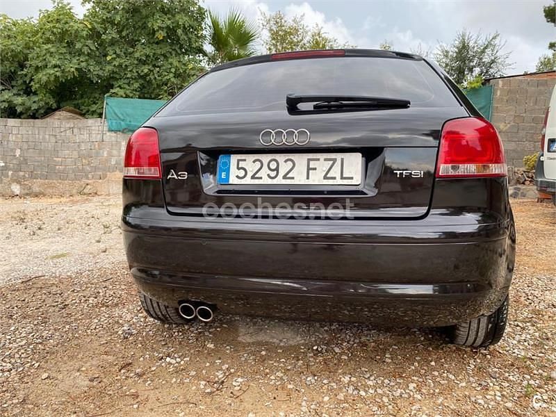 Negro Usado 2008 Audi A3 Ambiente Berlina | 4500 € (Super precio) - Imagen 1/4