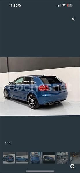 Usado Audi A3 Attraction 140 CV (102 kW) 2008 Azul Berlina