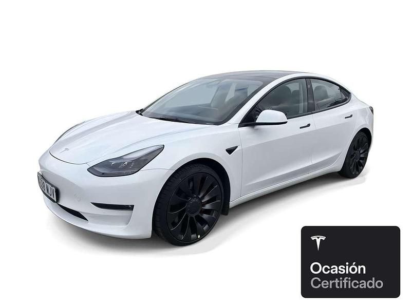 Blanco Usado 2021 Tesla Model 3 Performance Berlina | 33.200 € (Precio justo) - Imagen 1/4