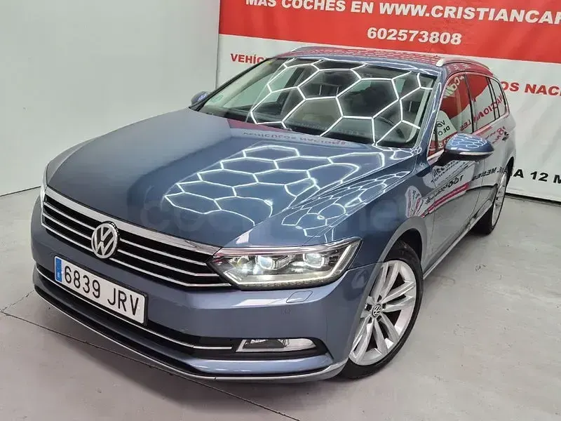 Usado VW Passat Sportline 190 CV (139 kW) 2016 Azul Familiar