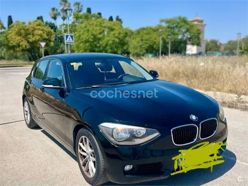 Usado BMW 116 Efficient Dynamics 116 CV (85 kW) 2014 Negro Utilitario