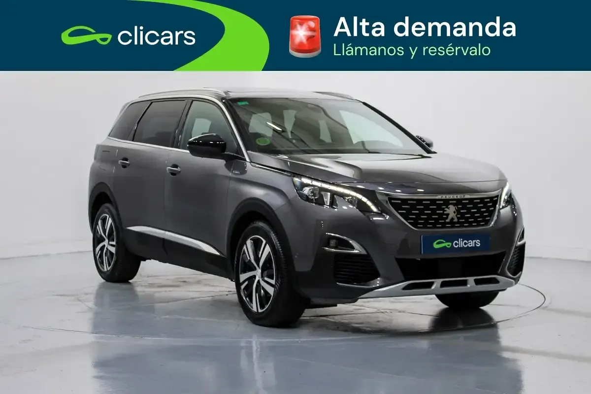 Usado Peugeot 5008 GT-line 130 CV (95 kW) 2017 Gris SUV