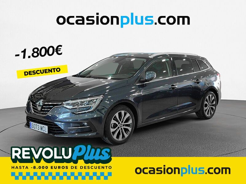 Gris / plata Usado 2022 Renault Mégane GrandTour Zen Familiar | 19.800 € (Precio justo) - Imagen 1/4