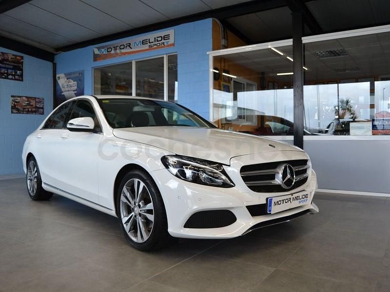 Usado Mercedes C200 Avantgarde 136 CV (100 kW) 2016 Blanco Berlina