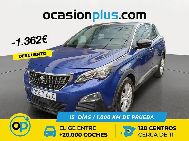 Azul Usado 2018 Peugeot 3008 Active Monovolumen | 14.990 € (Precio justo) - Imagen 1/4
