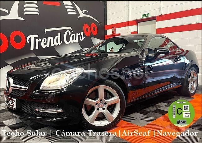 Usado Mercedes SLK200 184 CV (135 kW) 2015 Negro Descapotable