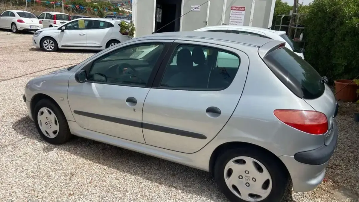 Usado Peugeot 206 109 CV (80 kW) 2003 Gris Utilitario