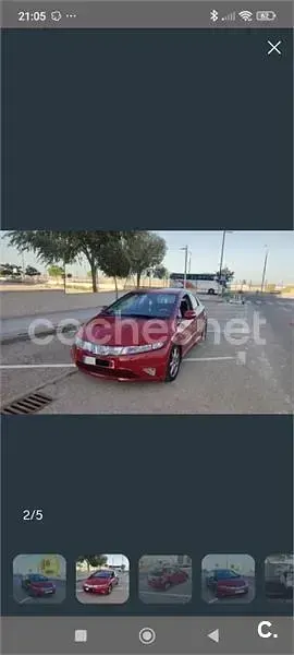 Usado Honda Civic Sport 140 CV (102 kW) 2006 Rojo Berlina