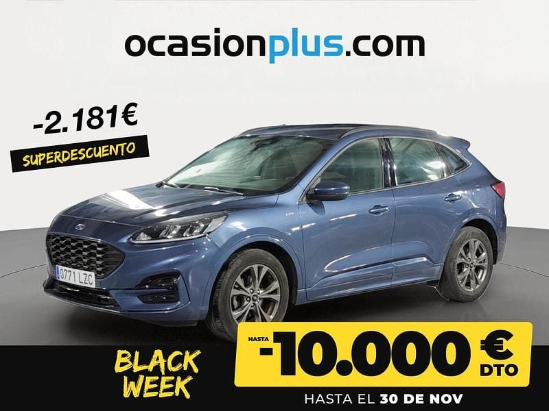 Azul Usado 2022 Ford Kuga ST-Line SUV | 20.450 € (Precio justo) - Imagen 1/4