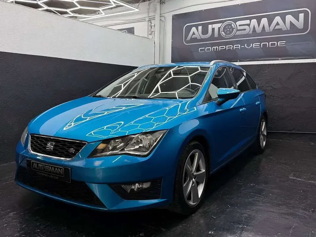 Usado Seat Leon ST FR 150 CV (110 kW) 2016 Azul Familiar